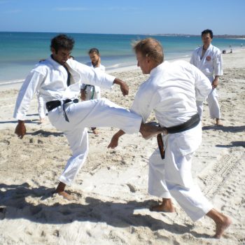 Western Australian karate instructors - Mark Madden Beach Training